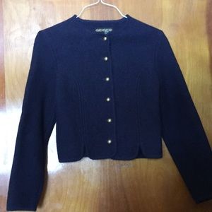Navy wool sweater